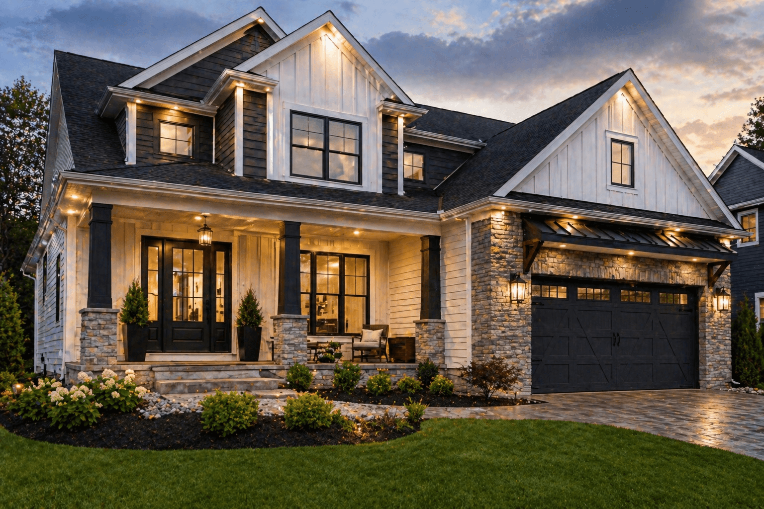 Updated home exterior